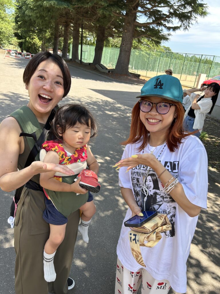 卒塾生が遊びに来た様子です。