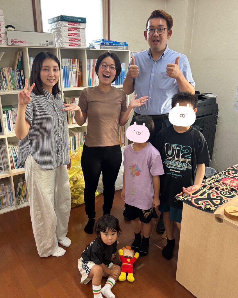 卒塾生が来た様子です。