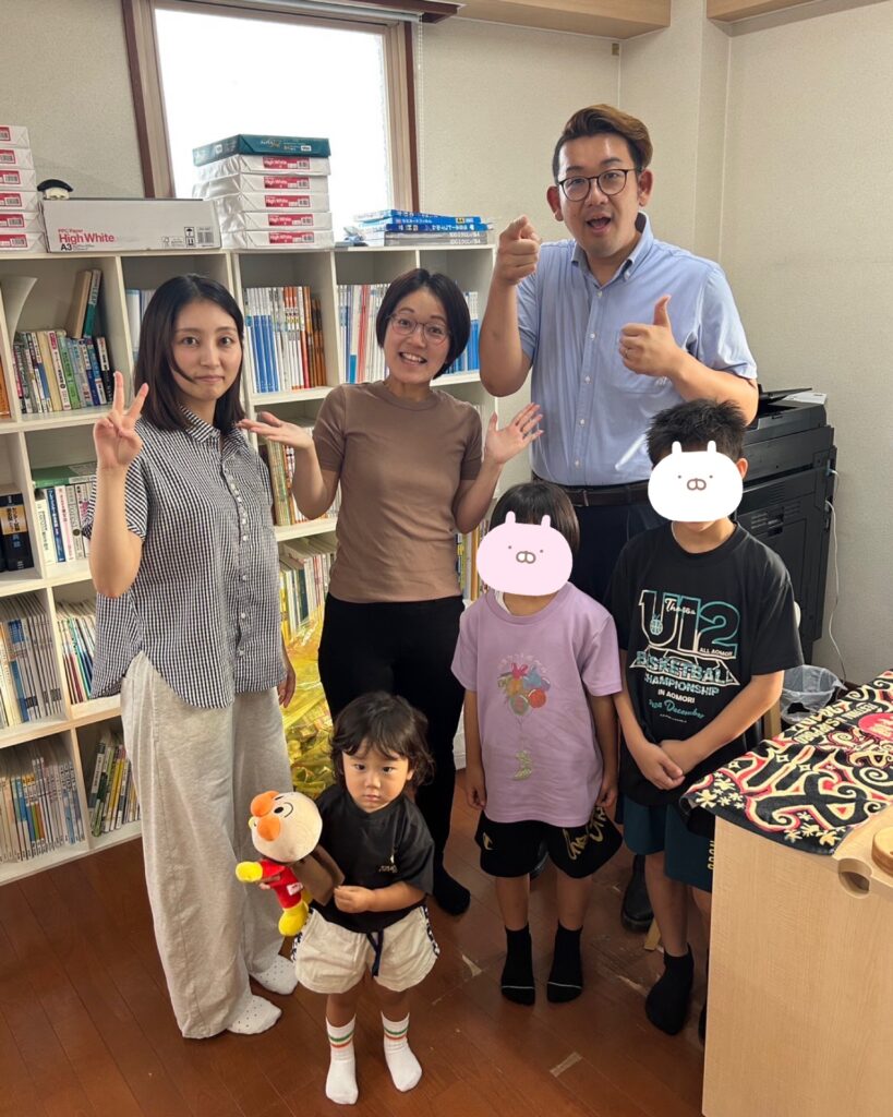 卒塾生が来た様子です。